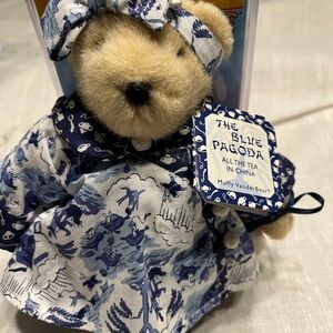 Blue and Cream Stuffed Animal